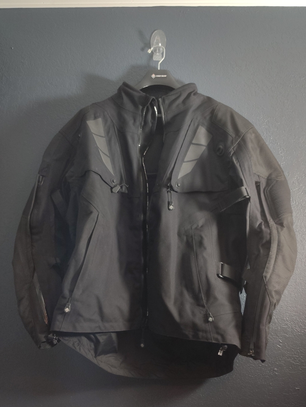 Firstgear Rogue XC Pro Men's Motorcycle Jacket XL Black Excellent Condition